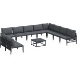 vidaXL Vrtna sedežna garnitura Antracitna Jeklo - - Antracit - 122.25 - | Shoptok.si
