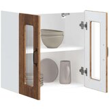 vidaXL Kuhinjska stenska omarica s steklenimi vrati Kalmar stari les | Shoptok.si