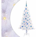  Umjetno božićno drvce s stalakom Bijelo 150 cm PVC i čelik | shoptok.hr