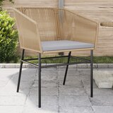 Maison Chic Vrtni stoli - Stol za vrt 2 kosa z blazinami rjav poli ratan JS1399, (21877935) | Shoptok.si