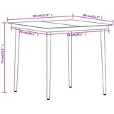  Vrtna jedilna garnitura 3-delna črna, (20673309) | Shoptok.si