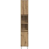 vidaXL Kopalniška omarica artisan hrast 30x30x190 cm inženirski les | Shoptok.si