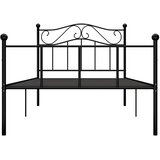  Okvir za krevet crni metalni 100 x 200 cm | shoptok.hr