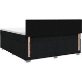  Boxspring krevet s madracem Crna 160 x 200 cm Tkanina | shoptok.hr