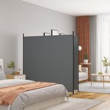 vidaXL Paravan 2-delni antracit 348x180 cm blago Cene