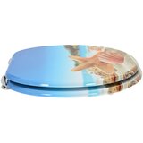  Toaletna sjedala s mekim zatvaranjem Svijetloplava 44 x 38 cm | shoptok.hr