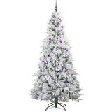  Umjetno božićno drvce s nogom s stalakom Bijelo 240 cm PE i PVC | shoptok.hr