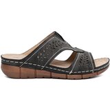 Shelvt Black wedge flip-flops | Shoptok.si