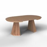 Bessagi Home Raztegljiva Miza Ennio, 120-200x120, Barva Hrasta | Shoptok.si