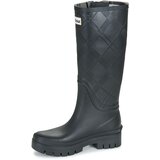Barbour škornji za dež LEIGHTON TARTAN TALL WELLY Črna | Shoptok.si