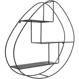 House Nordic Crna metalna polica s više razina 60 cm Wrexham – | shoptok.hr