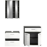 MID.YOU Kopalnica Blake, Bela, Srebrna, 2-Delna | Shoptok.si