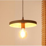  Duolla - Visilica na sajli IRONLINE 1xE27/15W/230V, prečnik 30 cm, bež/bakarna | Eponuda.com