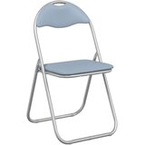  Zložljiva stolica 2 pcs Siva 48 x 43,5 x 81 cm Umjetno usnje, (5000296807) | Shoptok.si