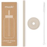 Muuki Silikonska slamka sa četkom za čišćenje/s poklopcem Summer Sand – u