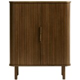 Unique Furniture Smeđi ormarić u dekoru hrasta s kliznim vratima 113x90 cm Cavo – Cijene