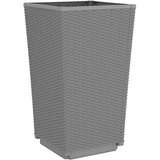 vidaXL Vrtne sadilice 2 kom sive 32 5 x 32 5 x 57 cm od PP-a | shoptok.hr