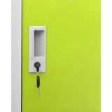  Ormarići s ključem 2 kom svjetlosivi/zeleni 90x45x92,5 cm čelik | shoptok.hr