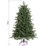  Umjetno božićno drvce s nogom 150 cm PVC i metal Zelena - 150 cm bez LED svjetala | shoptok.hr