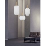 Nova Luce Bijela/mjedena staklena viseća svjetiljka ø 27 cm Lato – | shoptok.hr