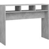 Maison Chic konzolna miza - miza ob steni betonsko siva 105x30x80 cm iverna plošča, (21785757) Cene