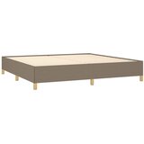  s oprugama i madracem smeđesivi 200x200 cm od tkanine | shoptok.hr