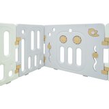  Modularna ogradica za bebe sa lopticama Hippo - bijelo/smeđa | Shoptok.si