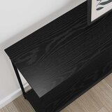  Konzolna stolica s policom Crni hrast 101 x 30.5 x 75 cm | shoptok.hr