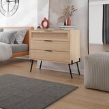 Marckeric Niska komoda u dekoru hrasta u prirodnoj boji 90x83 cm Ecrin – | shoptok.hr