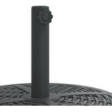  Baza suncobrana za stupove Ø 38/48 mm 12 kg okrugla Crna | shoptok.hr