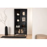 visoki ormar Piring 40 × 190 × 90 cm, crna