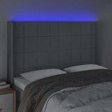  Uzglavlje svjetlosivo 147 x 16 x 118/128 cm od tkanine | shoptok.hr