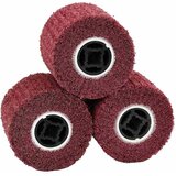 Brusni valjci 3 pcs Crvena 12 x 12 x 10 cm Sintetička vlakna | shoptok.hr