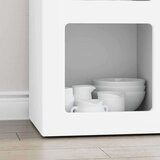 Strani šal Bela 59 x 35 x 80.5 cm Konstruiran les, (5000107386) | Shoptok.si