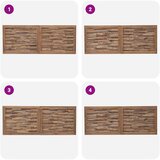  Uzglavlje Zidne Prirodna 140 cm Čvrsto teak drvo | shoptok.hr