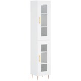 Maison Chic Visoka omara - Komoda - Predalnik bela 34,5x34x180 cm inženirski les, (21719862) | Shoptok.si