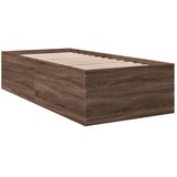  Okvir za krevet smeđi hrast 75x190 cm konstruirano drvo | Eponuda.com