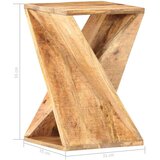 vidaXL Stranska mizica 35x35x55 cm trden mangov les | Shoptok.si