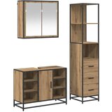 vidaXL Komplet pohištva za kopalnico s predalom 3 pcs Umetni hrast, (5000092921) | Shoptok.si