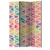  Paravan u 3 dijela - Letters nad Triangles [Room Dividers] 135x172 | shoptok.hr