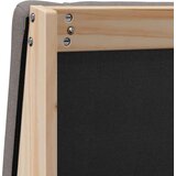  Tapecirani uzglavlje Sivo-smeđa 100 cm Čvrsto borovo drvo | shoptok.hr