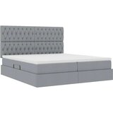  Postelja s shranjevanjem Svetlo siva 180 x 200 cm Umjetno usnje, (5000100284) | Shoptok.si