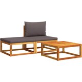  Vrtni set od 3 dijela s jastucima, akacija i uže | shoptok.hr