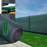 Zelena sjenila mreža 185 g/m², 1,7 × 10 m + 50 vezica | shoptok.hr