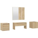  Set namještaja za hodnik boja hrasta sonome konstruirano drvo | shoptok.hr