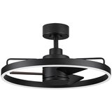 Nova Luce Mat črna kovinska LED zatemnitvena stropna svetilka Lunair – | Shoptok.si