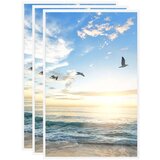 vidaXL Foto okvirji 3 kosi stenski/namizni beli 10x15 cm MDF Cene