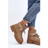 Boto Women's Ankle Boots with Quilting and Lacing Khaki Bizzanti | Shoptok.si