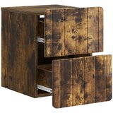  Stenski nočni omarici 2 pcs Dimljen hrast 33 x 34,5 x 43 cm, (5000209867) | Shoptok.si