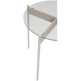 Hübsch Okrogla stranska mizica s stekleno mizno ploščo ø 45 cm Beam – | Shoptok.si